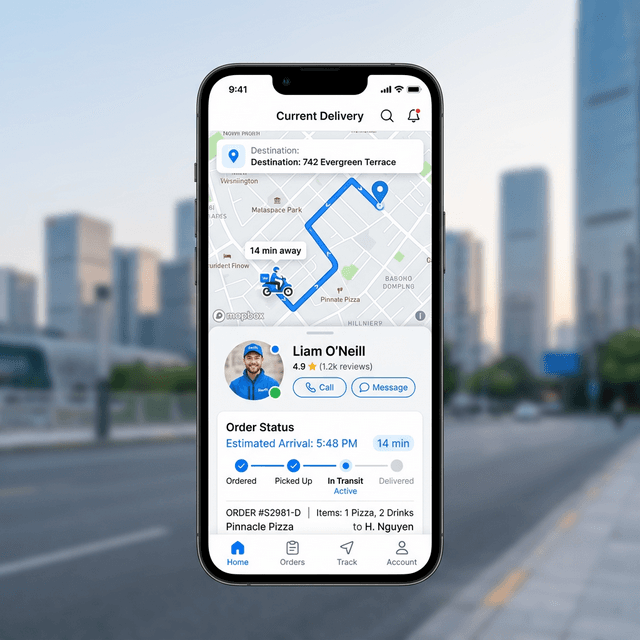 تطبيق التوصيل الذكي